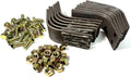 Genuine OEM Barreto Tiller Tine Set 03196-R1-COMP New Model E918, E1320H, E1620B Tiller (Set of 12 with Nuts and Bolts) Be Sure to Match The Picture With Your Old Tine Before Placing Your Order