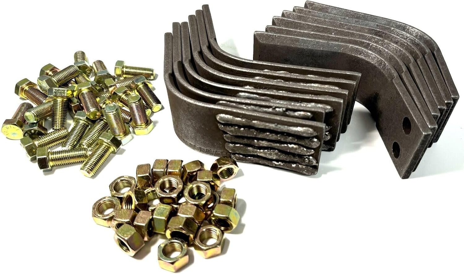 Genuine OEM Barreto Tiller Tine Set 03196-R1-COMP New Model E918, E1320H, E1620B Tiller (Set of 12 with Nuts and Bolts) Be Sure to Match The Picture With Your Old Tine Before Placing Your Order