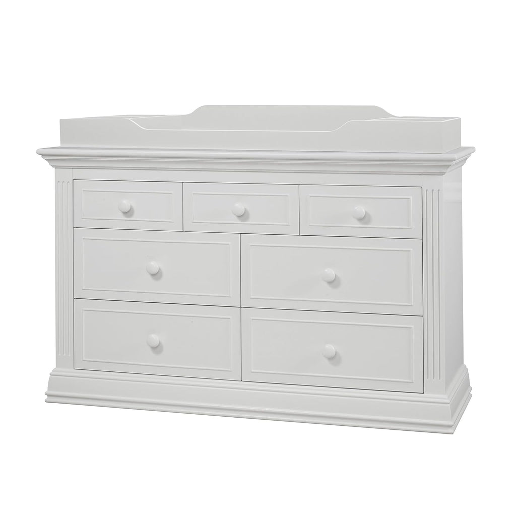 Sorelle Furniture Changing Table Topper for Dresser, Dressing and Diaper Changing Solution for Baby Dresser, Nursery Furniture-White