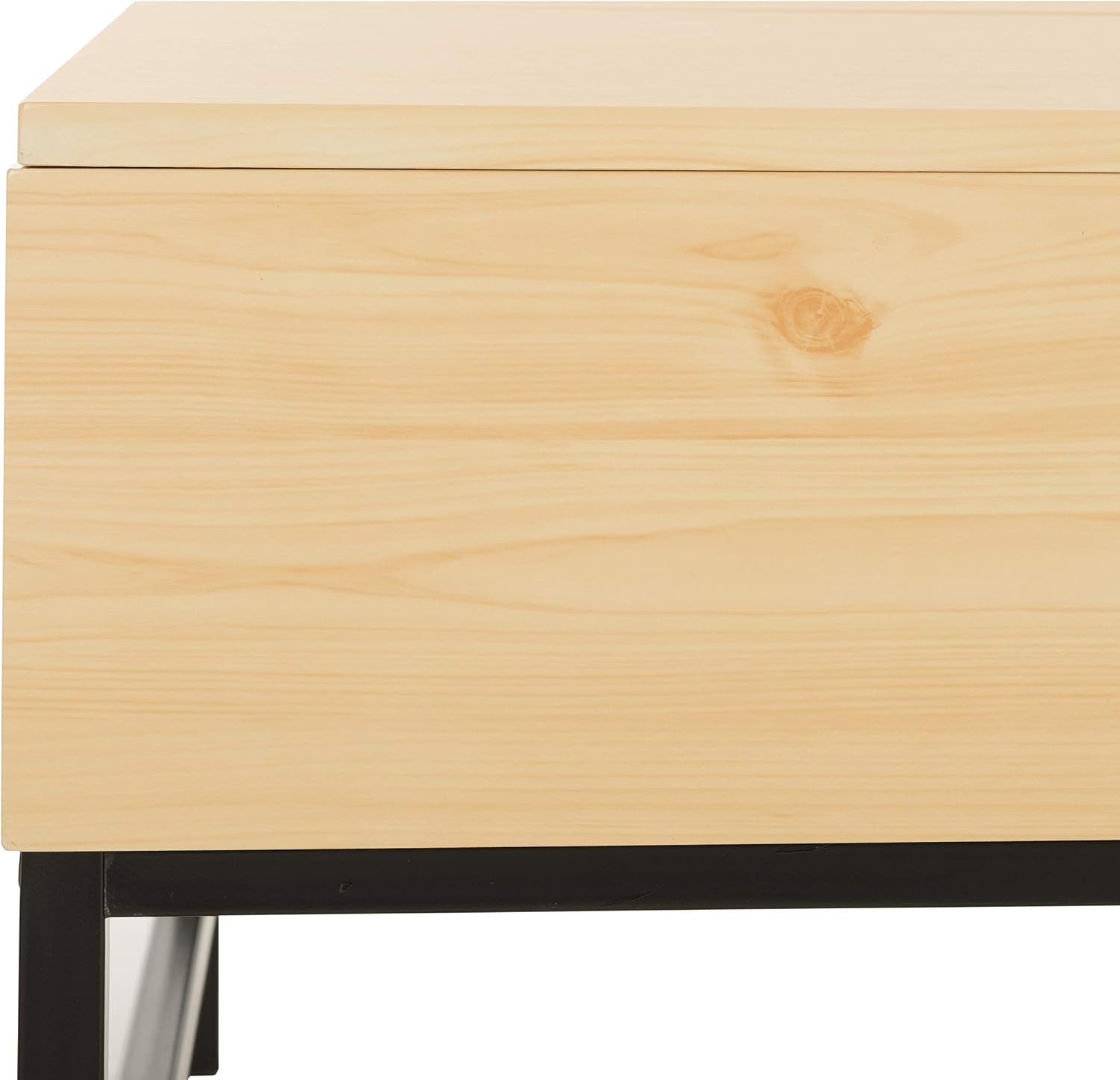 Safavieh Home Gina Light Oak and Black Lift-Top Storage Coffee Table