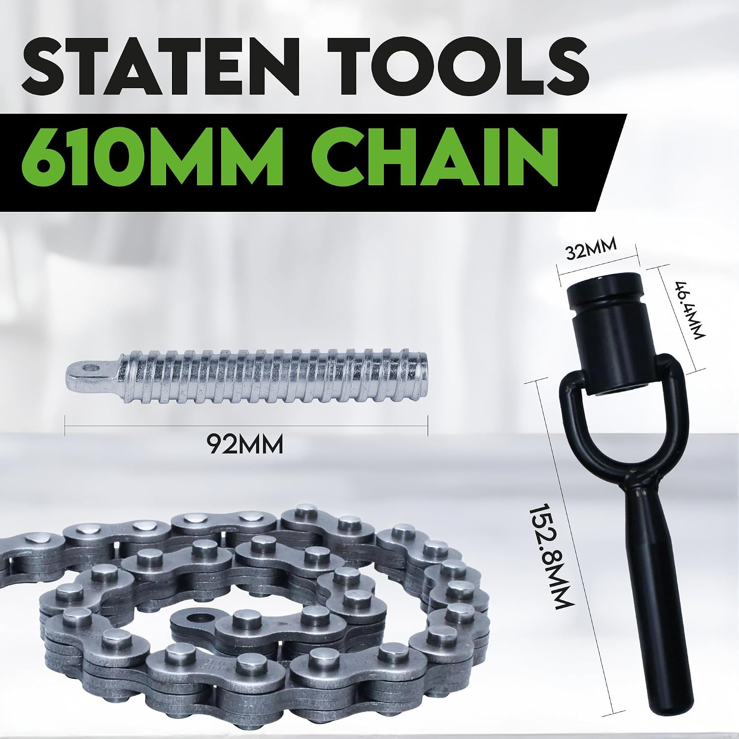 27831 – 24' Clamp Chain for Greenlee Ultra Super 6801, 640, 6001 | Industrial-Grade Conduit Holding Chain
