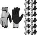 HANDLANDY 2 Pairs Waterproof Work Gloves for Cold Weather, Insulated Winter Freezer Work Gloves with Grip for Men & Women
