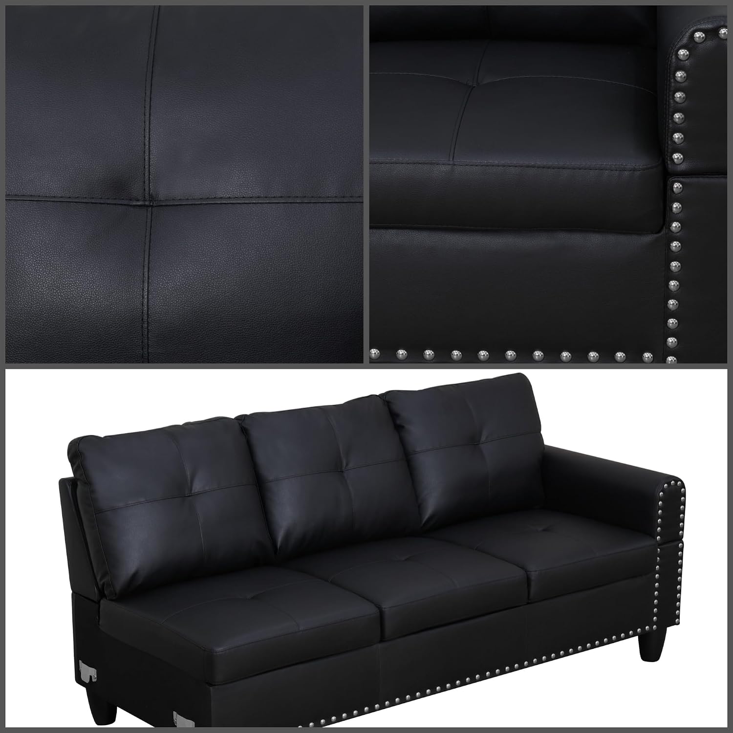 L Shaped Couches for Living Room, Sectional Couch Living Room Furniture