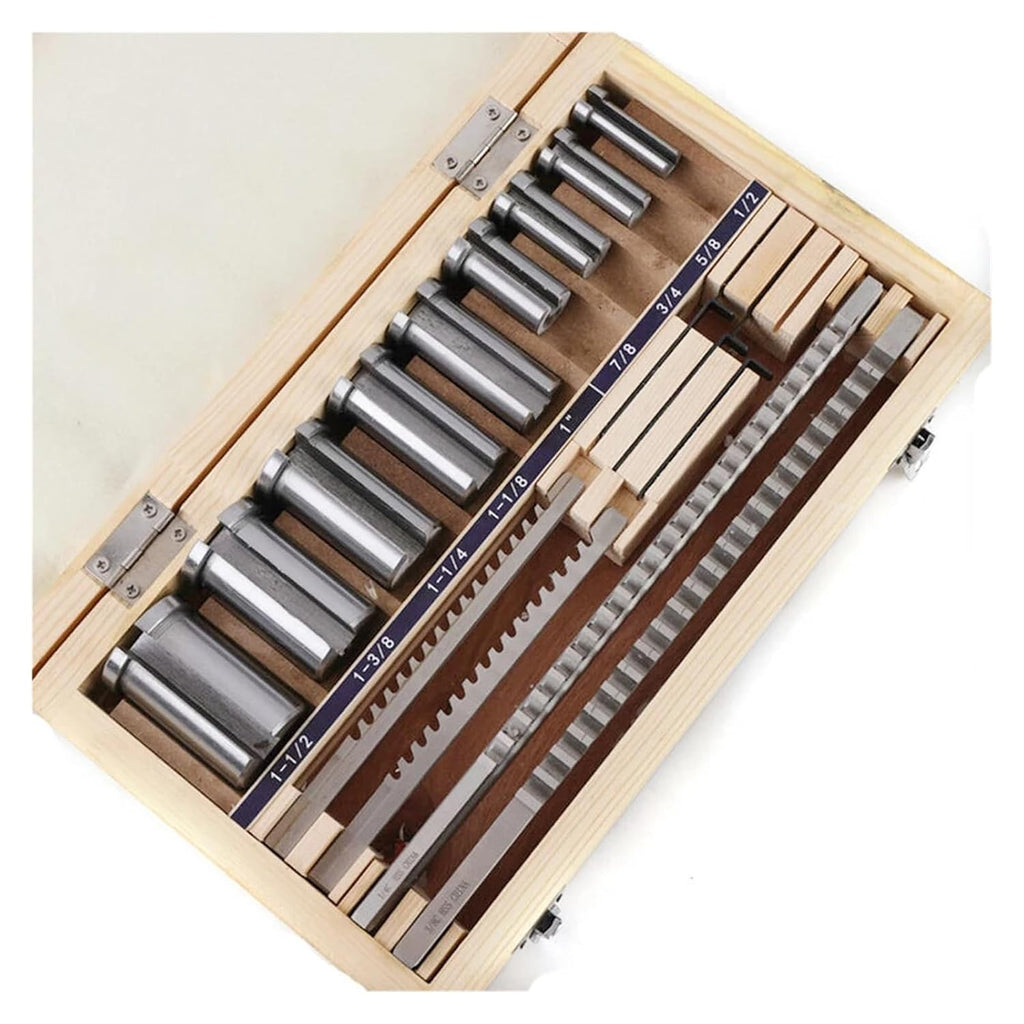 18Pcs HSS Keyway Broach Sets B-4mm, B-5mm, C-6mm, C-8mm Metric Size Broaching Cutting Tools for CNC Lathe Heat Resistance