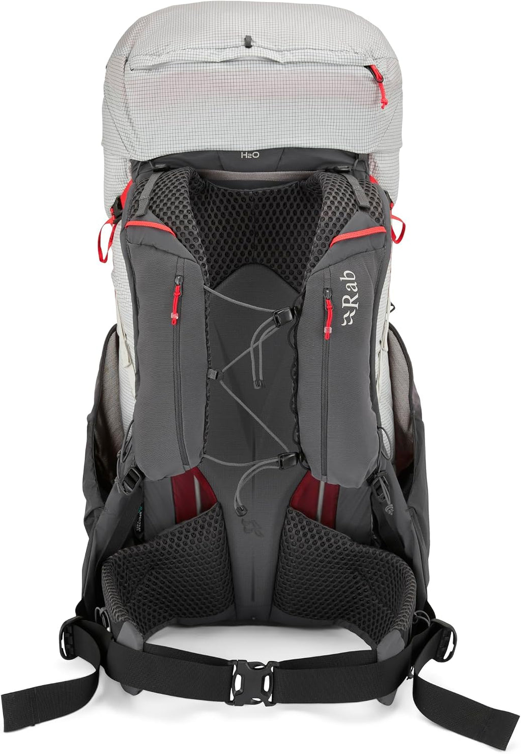 Rab Muon Hiking Pack - Lightweight Durable Backpack for Hiking, Trekking, & Backpacking - Pewter/Graphene - 50-Liter (Back Length - Medium)