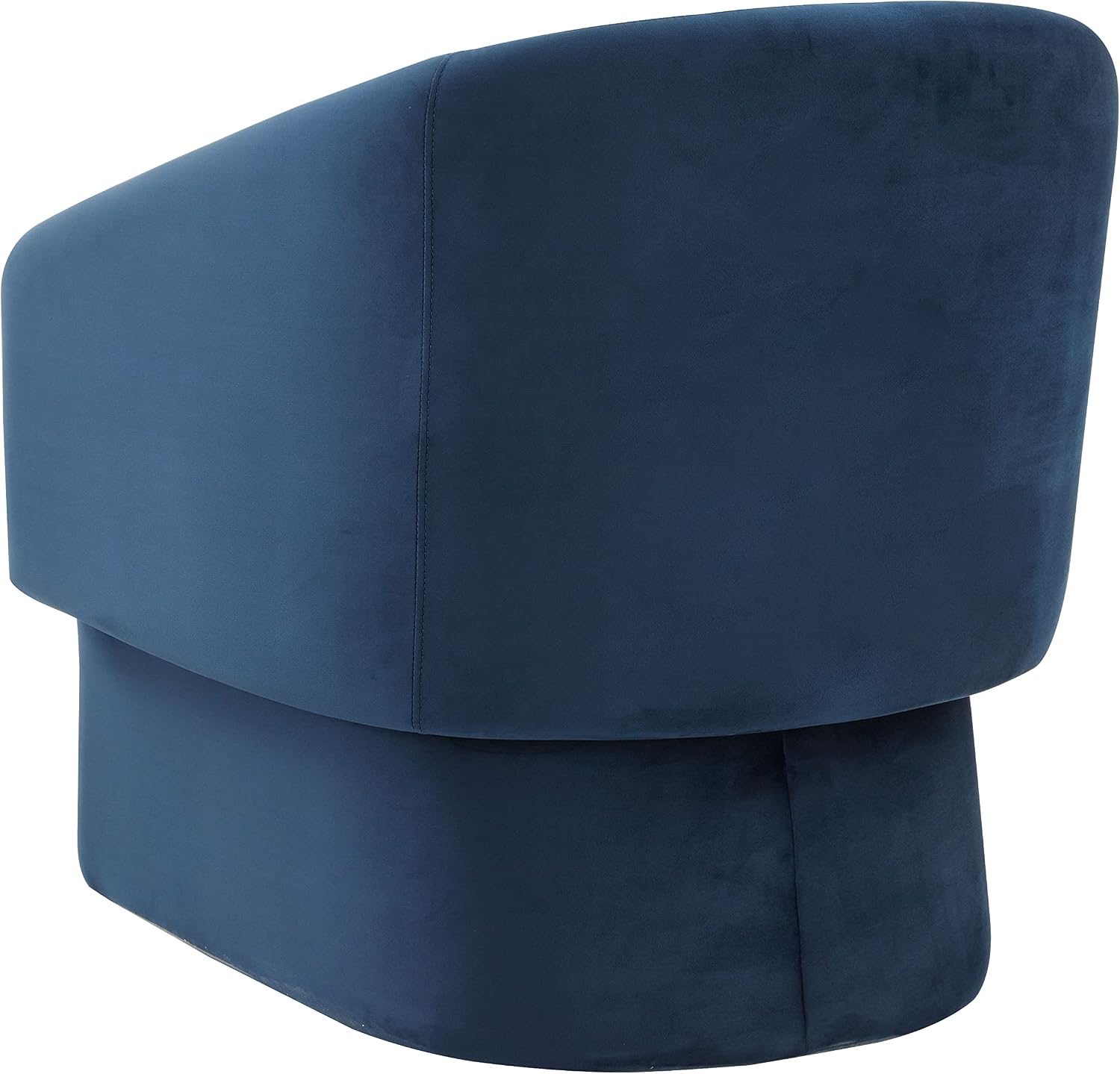 SAFAVIEH Couture Collection Susie Navy Velvet Barrel Back Accent Chair (Fully Assembled)