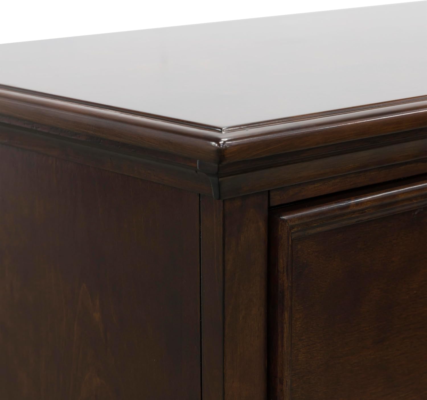 Signature Design by Ashley Danabrin Traditional 5 Drawer Chest for Bedroom, Dark Brown