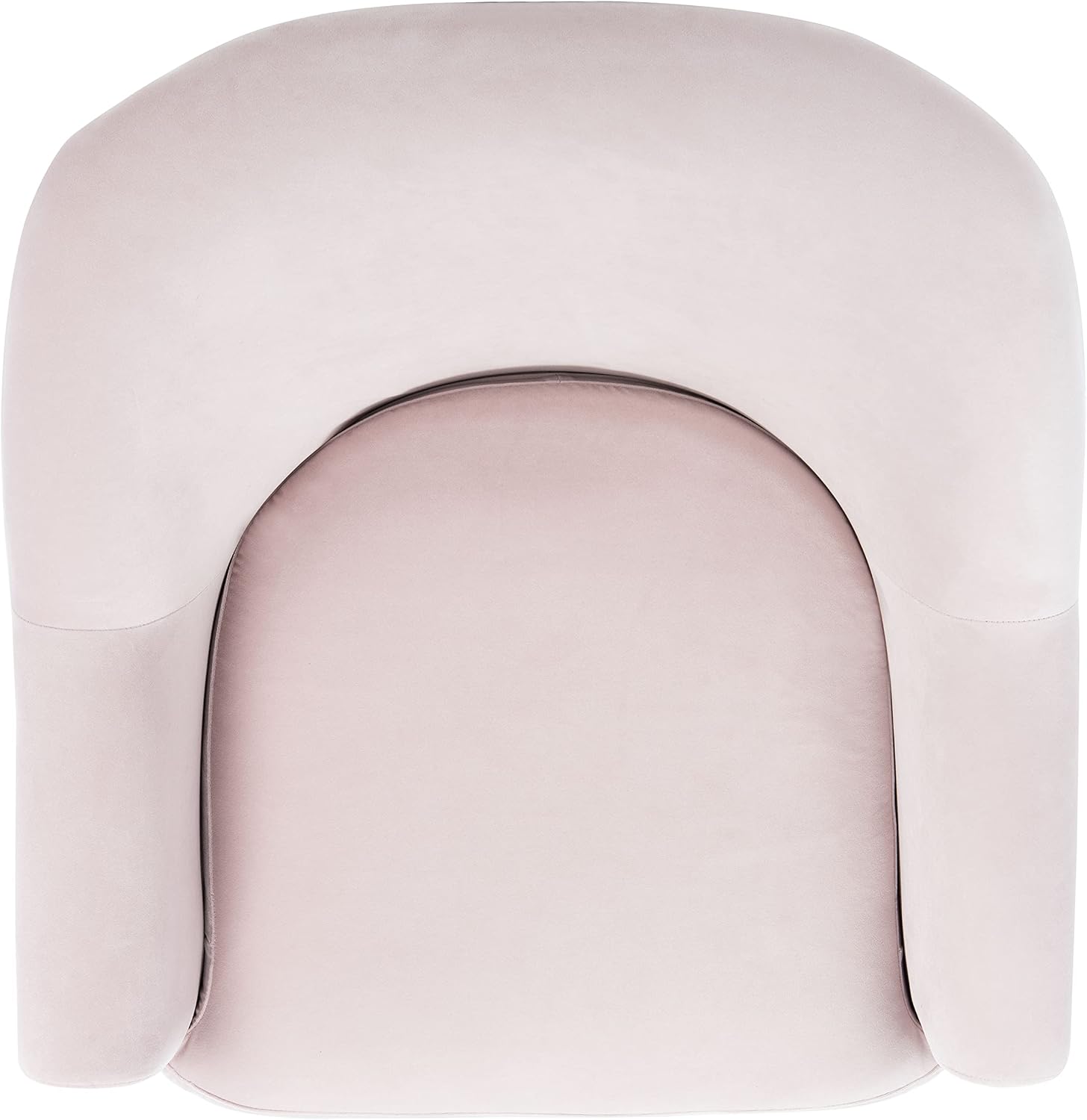 SAFAVIEH Home Collection Rodrik Light Pink Velvet/Gold Accent Chair