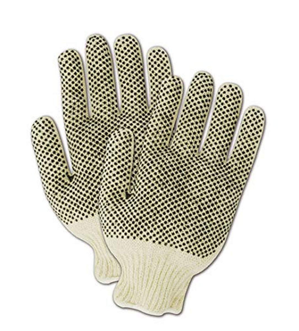 MAGID MultiMaster Ambidextrous PVC Dotted Knit Work Gloves, 108 Pairs, T936CPR