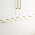 Signature Hardware 949466-2334 Rindahl 23-3/4 Inch Center to Center Appliance Pull - Satin Brass