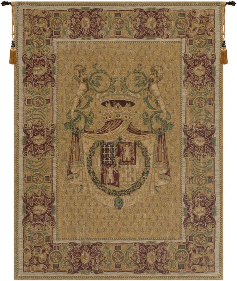Charlotte Home Furnishings Inc. Stemma Tours Chenille Italian Tapestry Wall Hanging 36 X 26 Inch Viscose Cotton And Polyester Blend Wall Art Italian Woven Perfect For Home Decor And Wall Decor