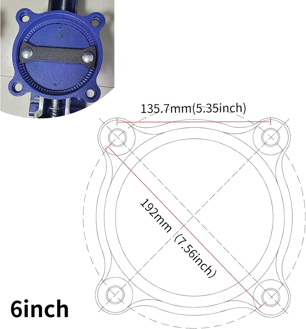 6' Heavy-Duty Bench Vise 13200LBS Stronger Clamping Force Ductile Iron Bench Vise 6 Inch 360° Swivel Bench Vice with Anvil Blue, Include Mini Bench Vice Clamp