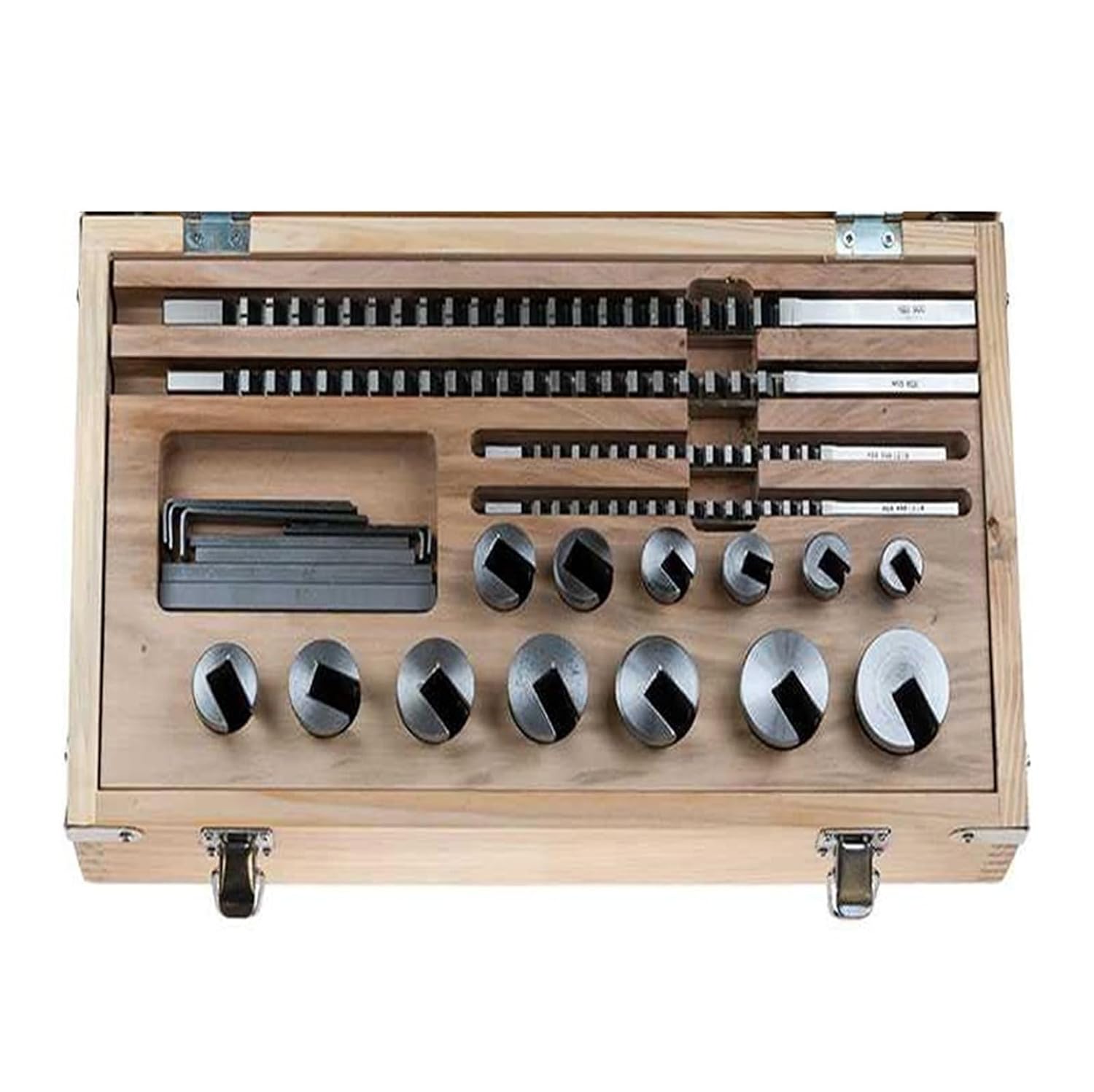 HSS Keyway Broach Set Metric High Speed Steel with Guide Bushing for CNC Cutting Machine Tool Heat Resistance
