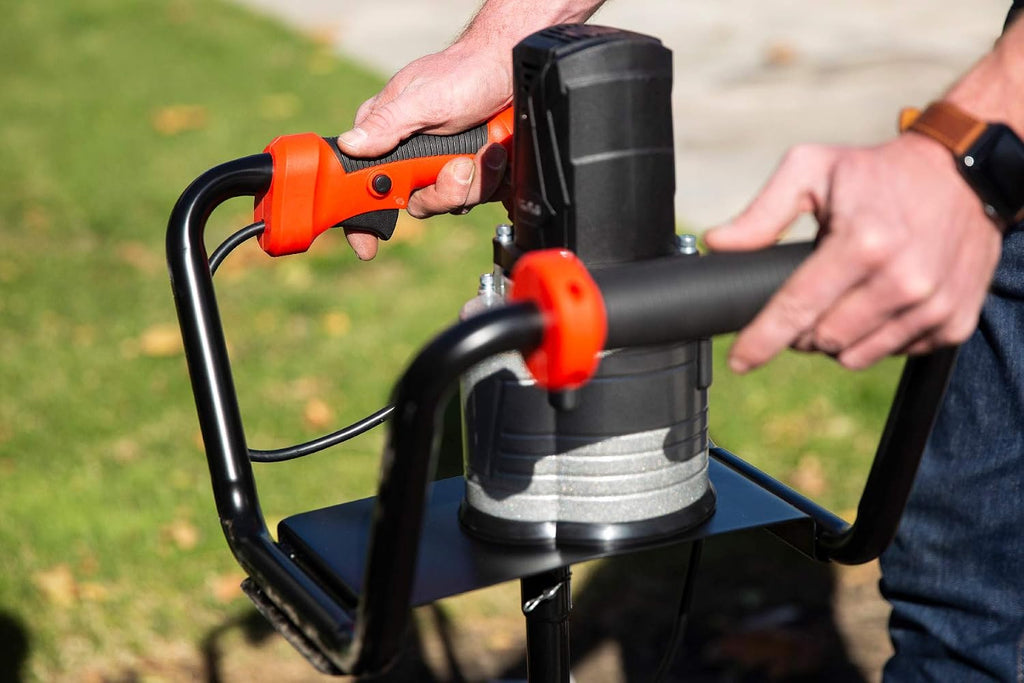 XtremepowerUS 1500W Electric Post Hole Digger Earth Auger Dig Hole Fence Post Hole Digging, Tree Planting with 6' Digging Auger Bit Set, 3/4' Shaft