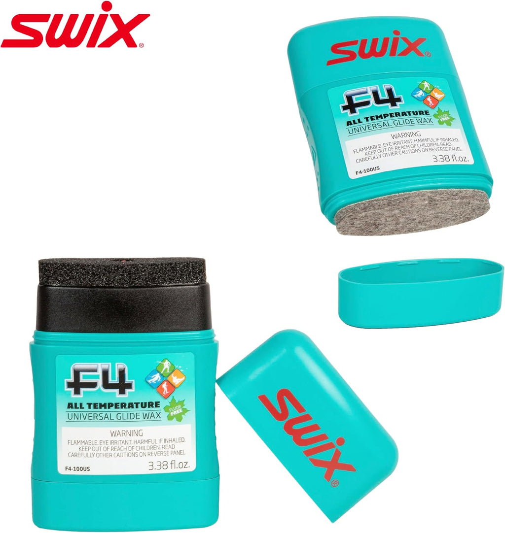 Swix Advanced Edge Tuning Kit with F4 Wax for Skis, Snowboards - Diamond Disc, Vise Set Included