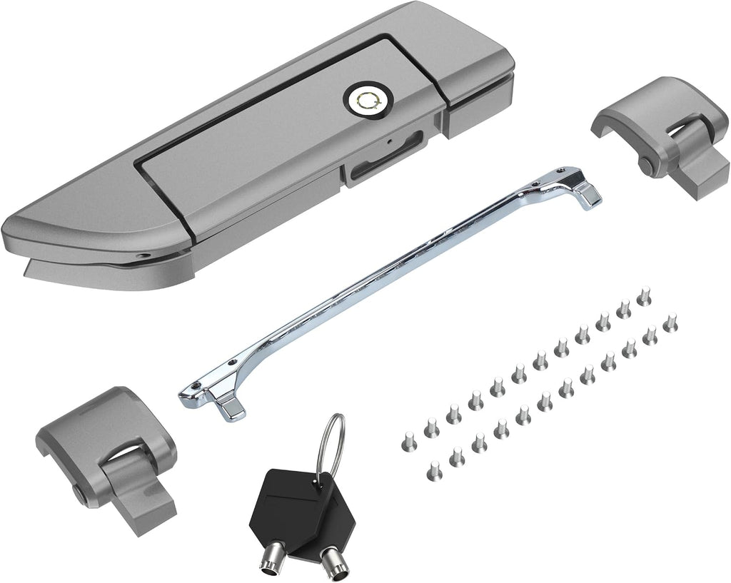 Tour Pack Latches Charcoal Pearl,Tour Pack Trunk Lid Latch with Keys Fit for Harley Touring/Road King/Road Glide/Street Glide/Electra Glide/Ultra-Classic 2014+
