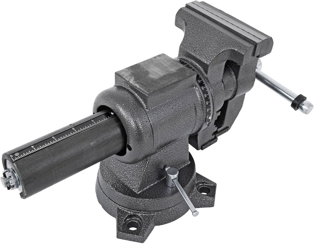 JEGS 805445 Multipurpose Bench Vise 5 in. Jaws 360 degree Dual Lockable Swivel Base