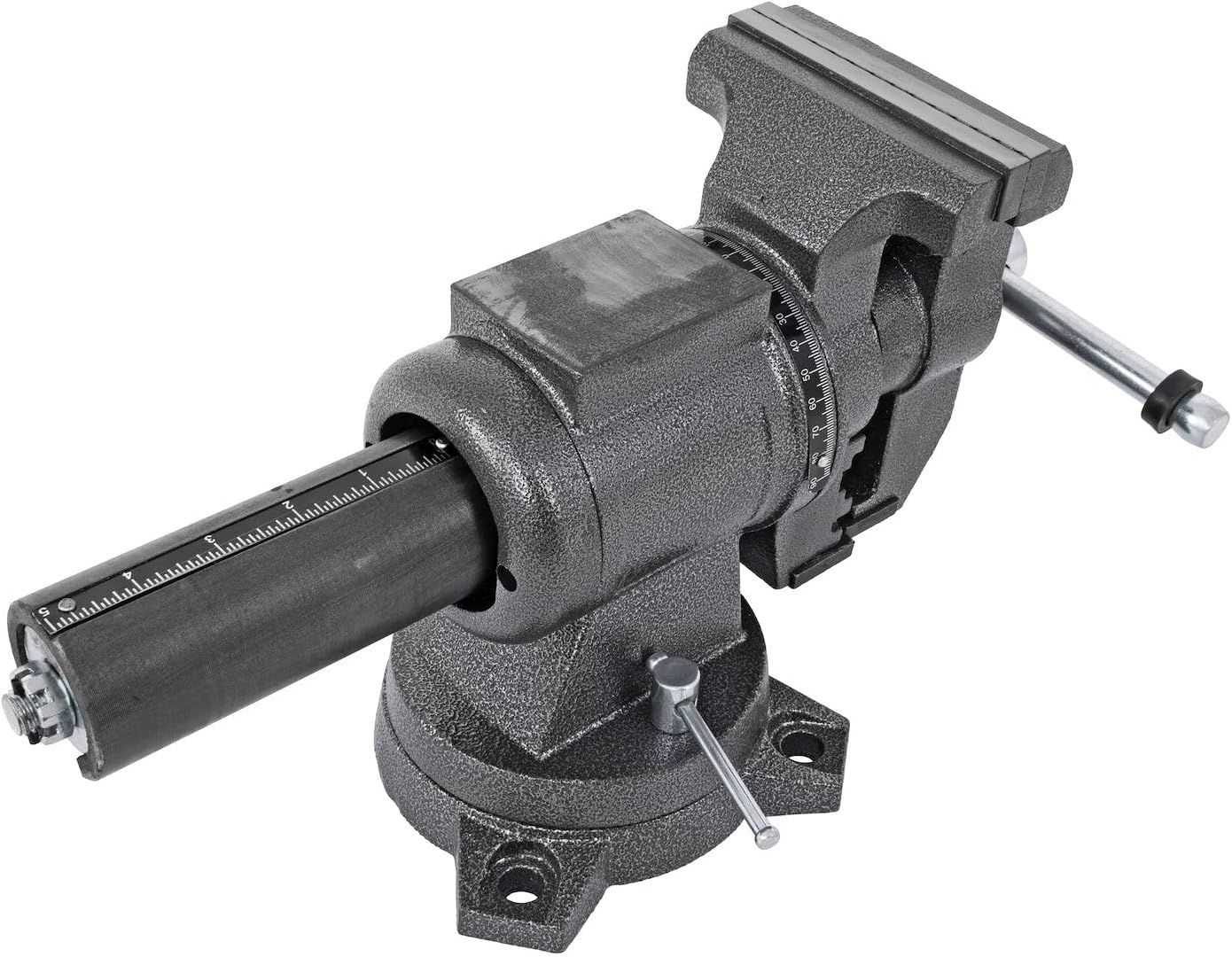 JEGS 805445 Multipurpose Bench Vise 5 in. Jaws 360 degree Dual Lockable Swivel Base