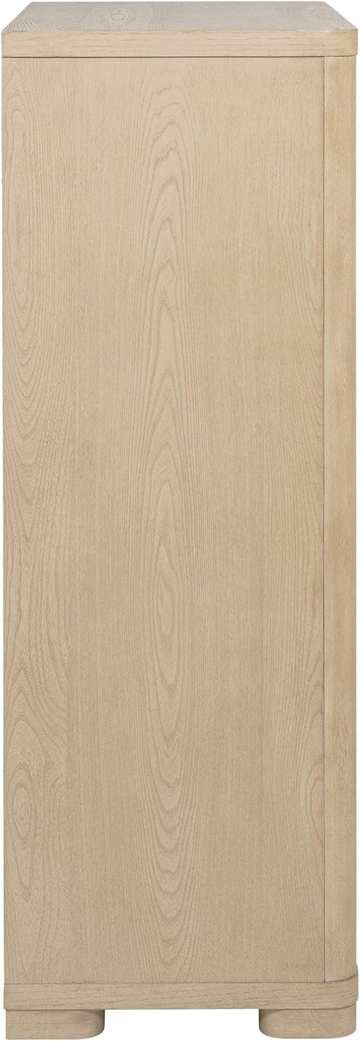 Coaster Home Furnishings - Ladera - Wood - 5-Drawer Chest of Drawers with Brushed Nickel Fingertip Pulls and French Dovetail Fronts - Contemporary - Bedroom - Light Elm - 225085