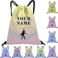 Custom Drawstring Backpack with Name Personalized Bulk Soccer Beach Draw String Bags for Small Business Swim Sport Camping Vacation Travel Gym Men Women-20 PCS