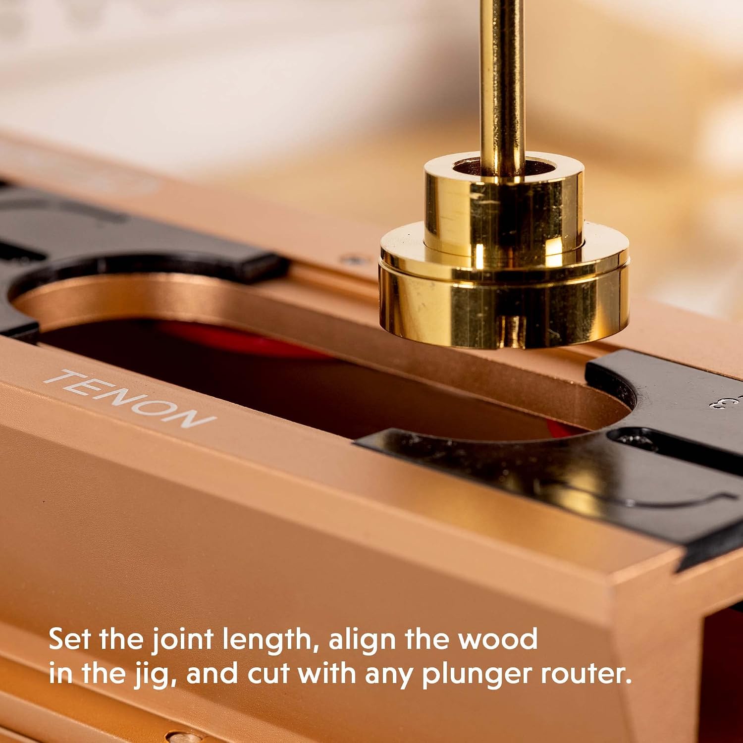General Tools Mortise and Tenon Jig - Drill Template Set with Hollow Chisel Bit Attachment