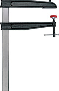 BESSEY Deep Reach Tradesman's Bar Clamp - 12 In. Throat x 24 In - CDS24-12WP - Woodworking Clamps with Wooden Handle, Ideal for Home Improvement, Workbench Projects, Carpentry and Cabinetry