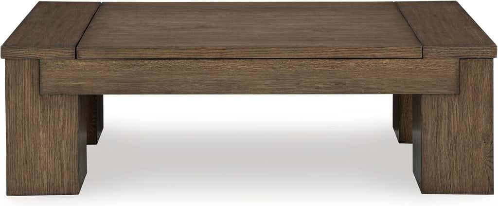 Signature Design by Ashley Rosswain Contemporary Lift-Top Coffee Table, Dark Brown