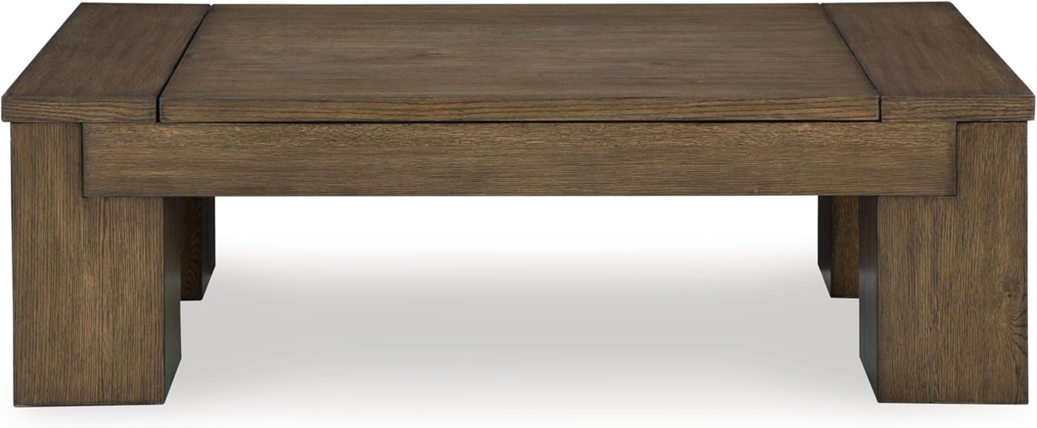Signature Design by Ashley Rosswain Contemporary Lift-Top Coffee Table, Dark Brown