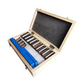 22pcs Metric System Keyway Broach Set, Bushing Shim Set 12-30 HSS Keyway Tool Knife for CNC Machine for Metalworking, Lathe