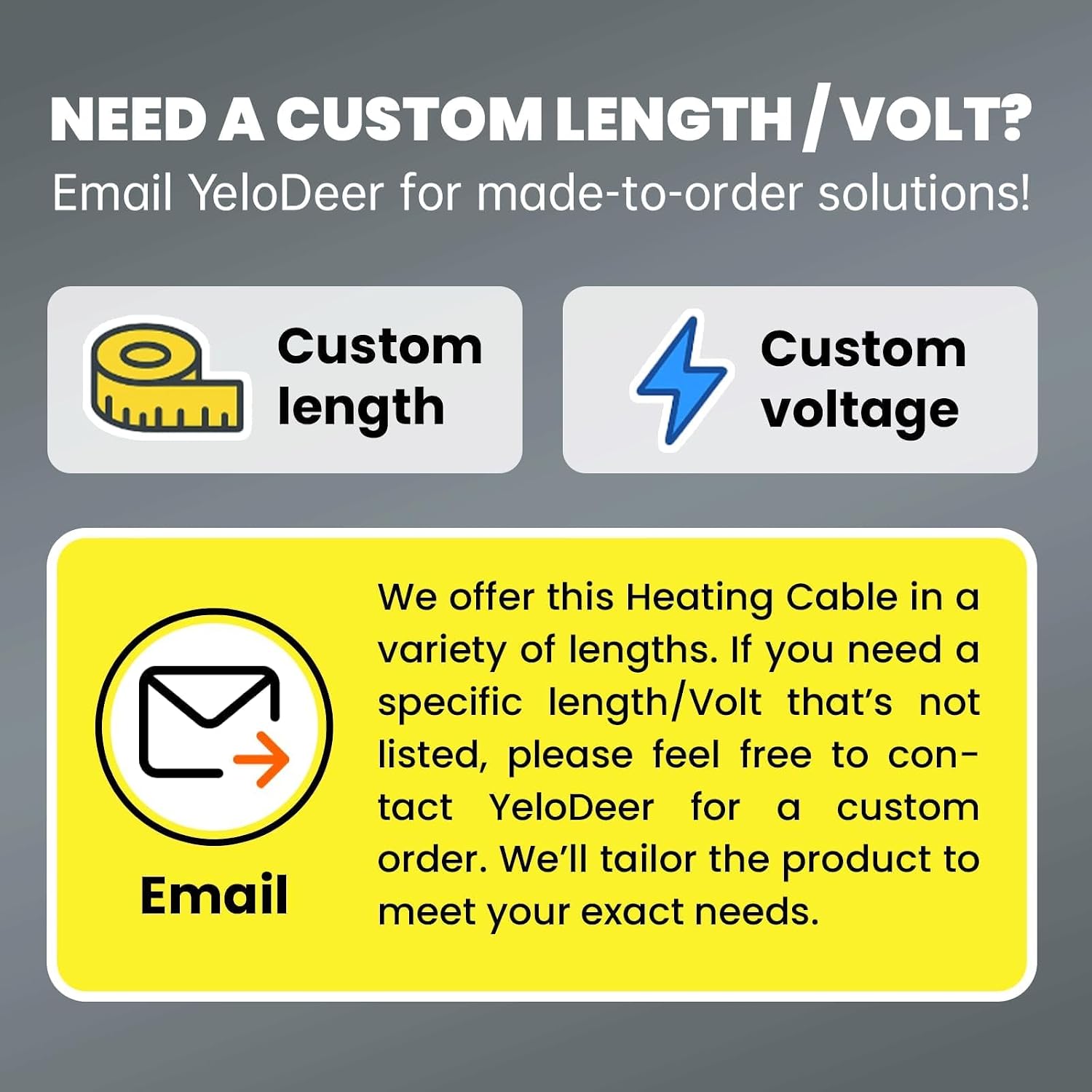Upgrade In Pipe Heating Cable with Y-Fitting, CSA Certified Self-Regulating Heating Cable Inside Pipe for Easy Installation, 120V 6ft, YeloDeer Freeze Protection for Drinking Water Pipes
