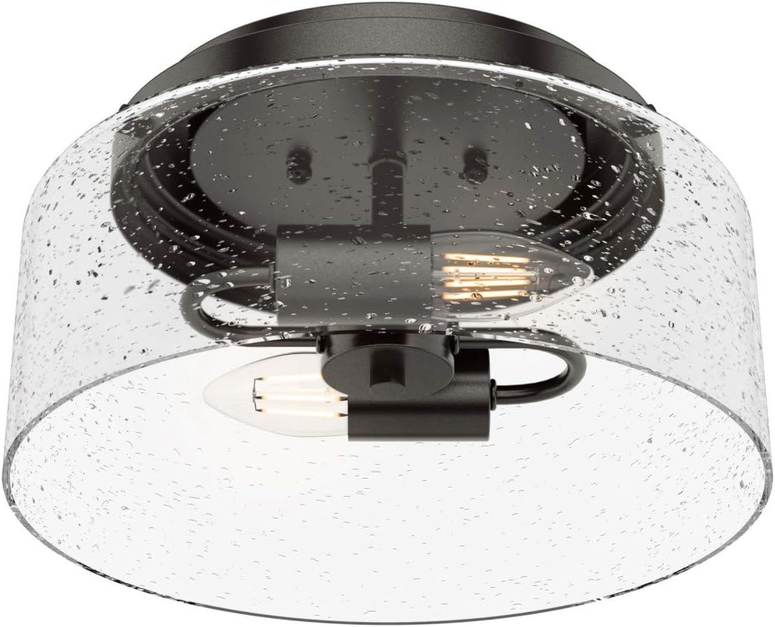 Hunter Fan Company 19015 Hartland Flush Mount Light, Noble Bronze