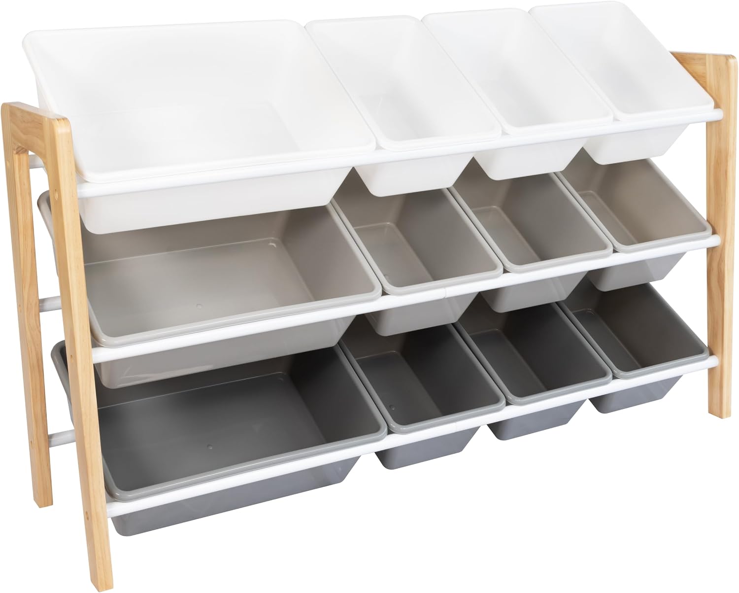 Humble Crew Kids Toy Storage Organizer with Bins, Laundry Hamper & Cleaning Set, Playroom Organization System with Whiteboard & Accessories