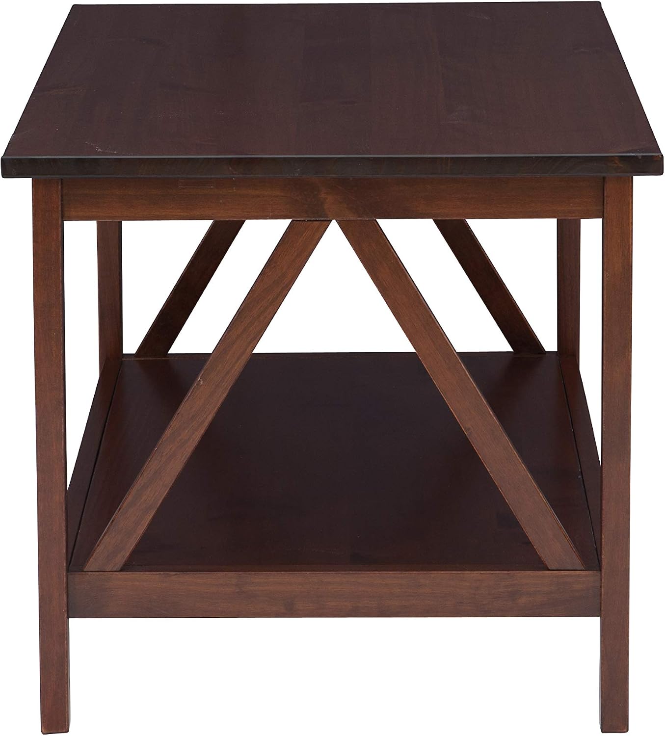 Linon Home Dcor Linon Home Decor Titian Coffee Table, 44.02'w x 21.97'd x 20'h, Antique Tobacco