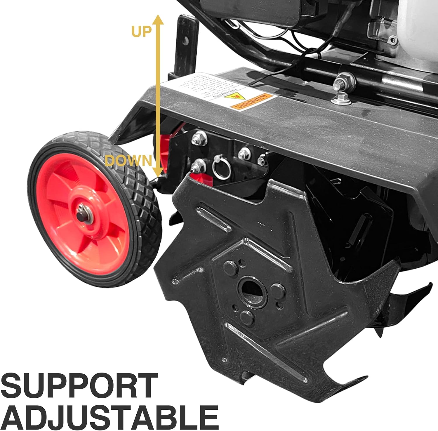 GardenTrax Upgraded Tiller 40cc 4-Cycle Multi-Function Mini Cultivator w/6 Durable Steel Tines