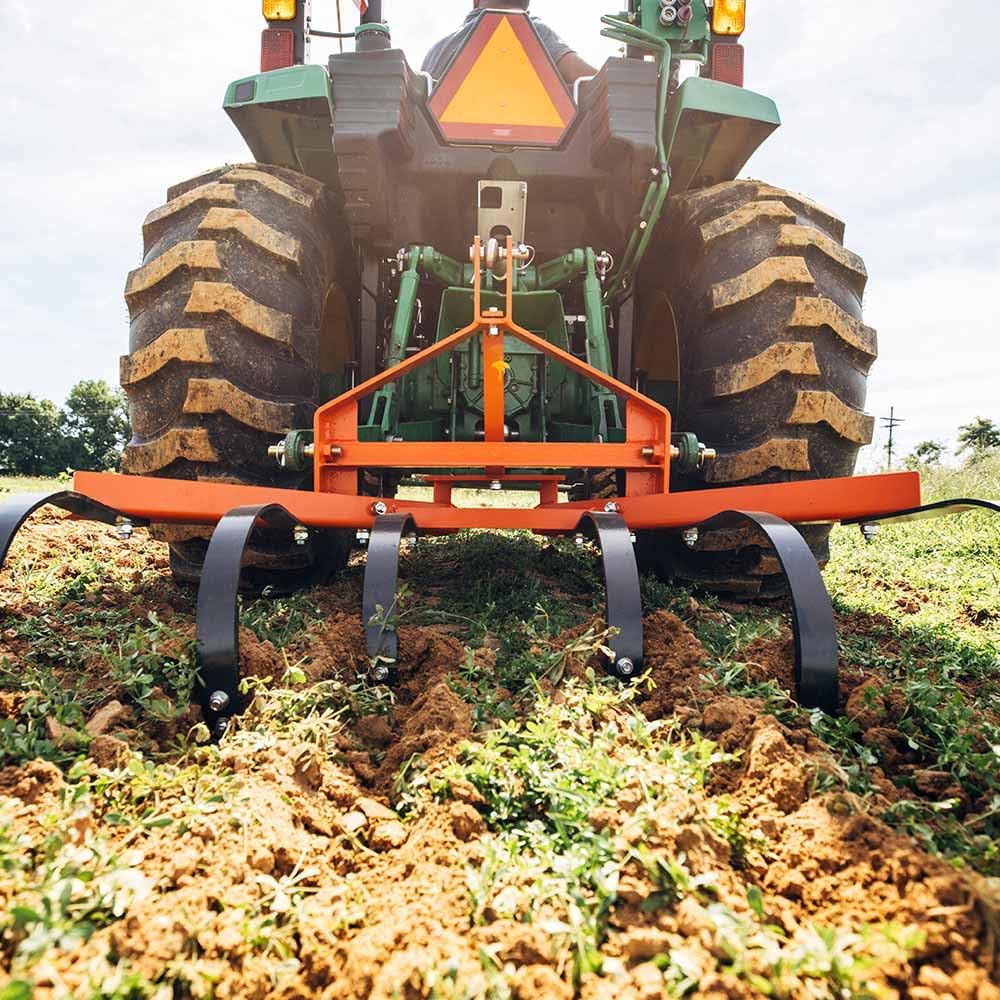 Titan Attachments Cultivator with 6 Spring Steel Shanks 3 Point Quick Hitch