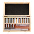 Keyway Broach Kit 22PCS Metric Size Broach Sleeve Shim Set with Storage Box, Metric Size 4 PCS Broach & 13 Collared Bushing & 5 Gaskets, Precision Machining and Metalworking Tool Kit 4/5/6/8mm