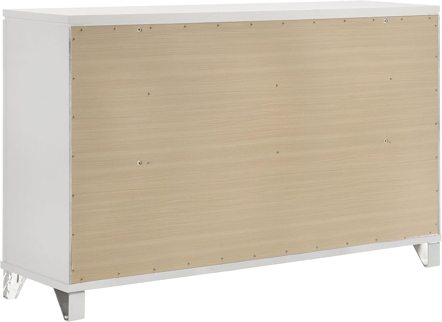 Coaster Home Furnishings Marmore Contemporary 64-inch 9-Drawer Bedroom Dresser Clothing Storage Cabinet Wide Chest of Drawers Organizer Unit White 224963