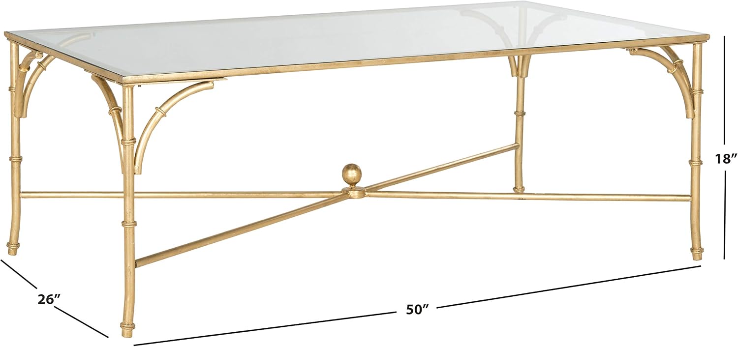 Safavieh Home Collection Maurice Gold Coffee Table