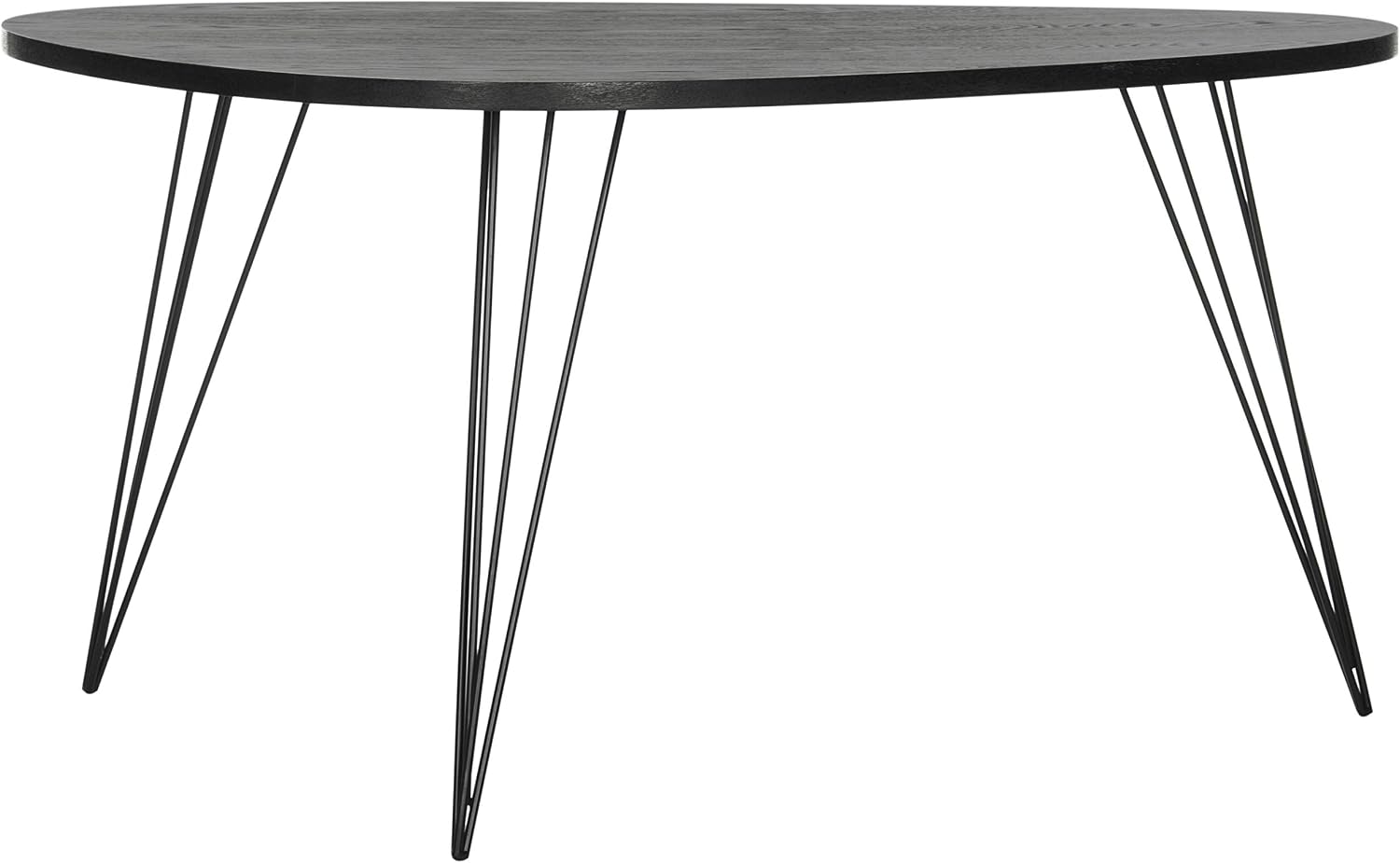 Safavieh Home Collection Rocco Retro Mid-Century Black Wood Coffee Table