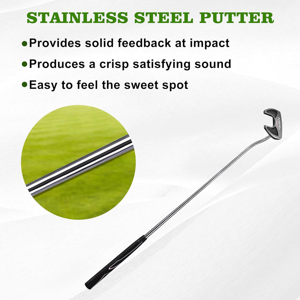PGM 33' Golf Putters for Women Right Handed with Headcover, Alignment Aid High Moi Mallet Putter Golf Club for Straighter Putts