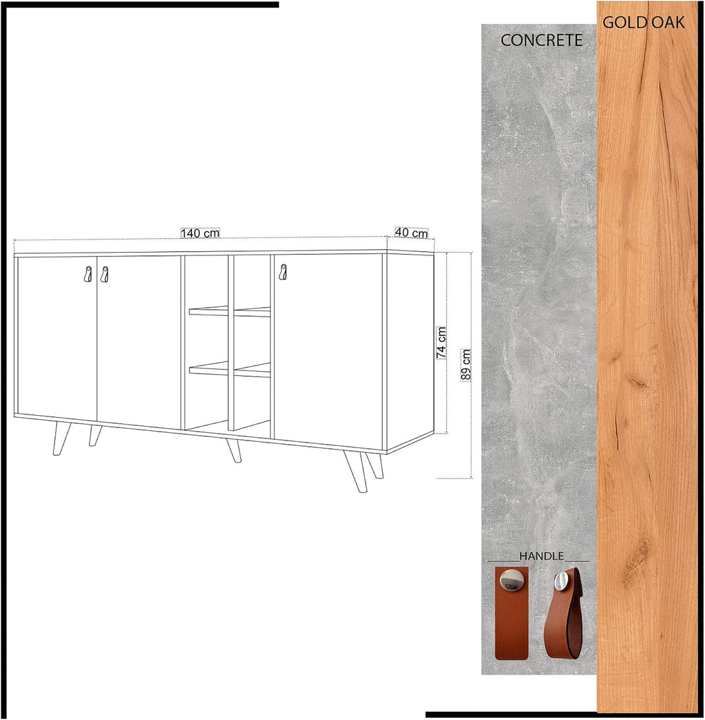 WELL HOME MOBILIARIO & DECORACIÓN White Oak Furniture with 100% Chipboard
