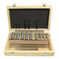 18Pcs HSS Keyway Broach Sets B-4mm, B-5mm, C-6mm, C-8mm Metric Size Broaching Cutting Tools for CNC Lathe Heat Resistance