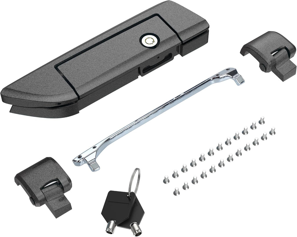 Tour Pack Latches Hinges Fit for Harley Touring Razor Chopped King Pak Road King Road Glide Street Glide Electra Glide 2014-2025 Black Quartz
