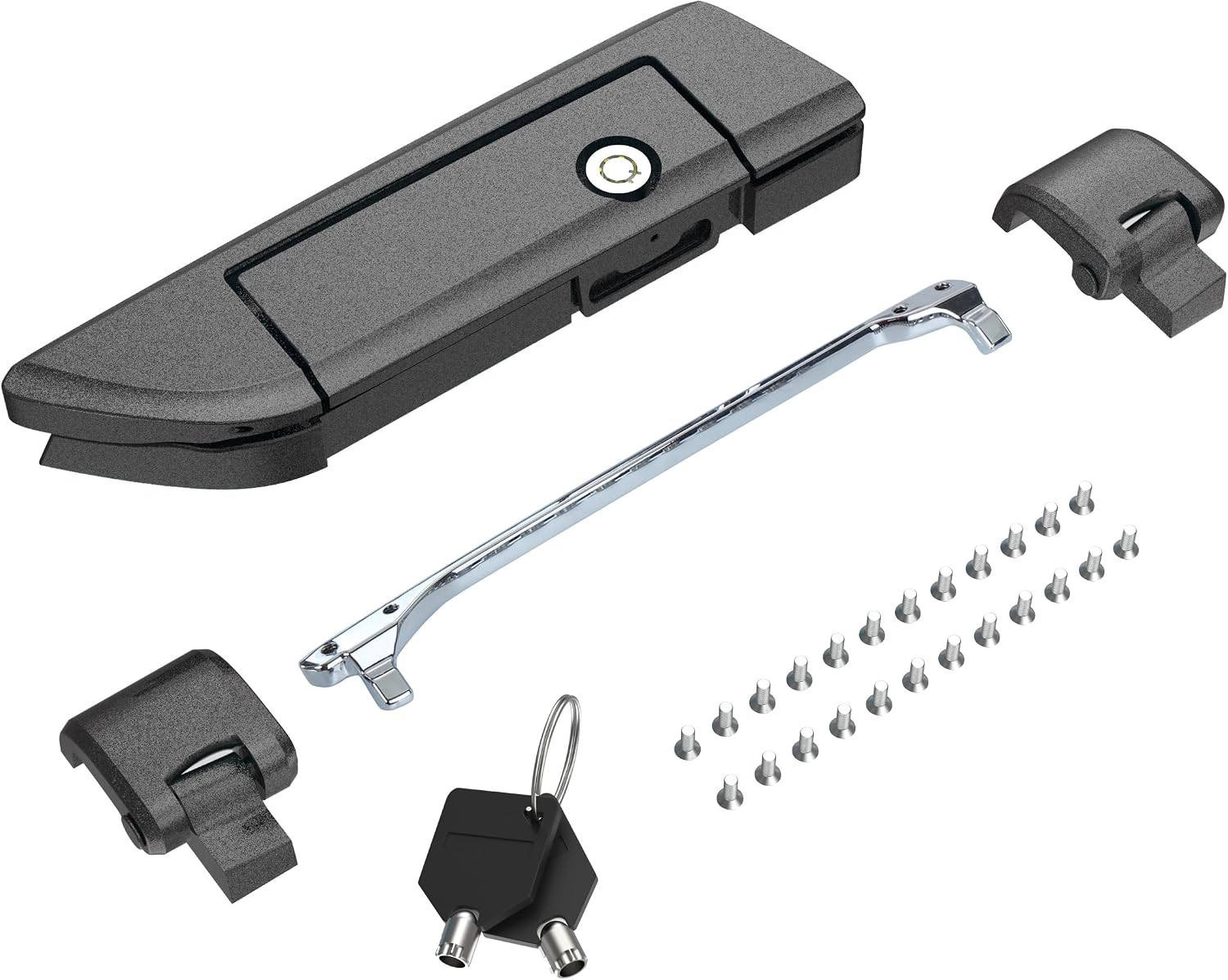 Tour Pack Latches Hinges Fit for Harley Touring Razor Chopped King Pak Road King Road Glide Street Glide Electra Glide 2014-2025 Black Quartz