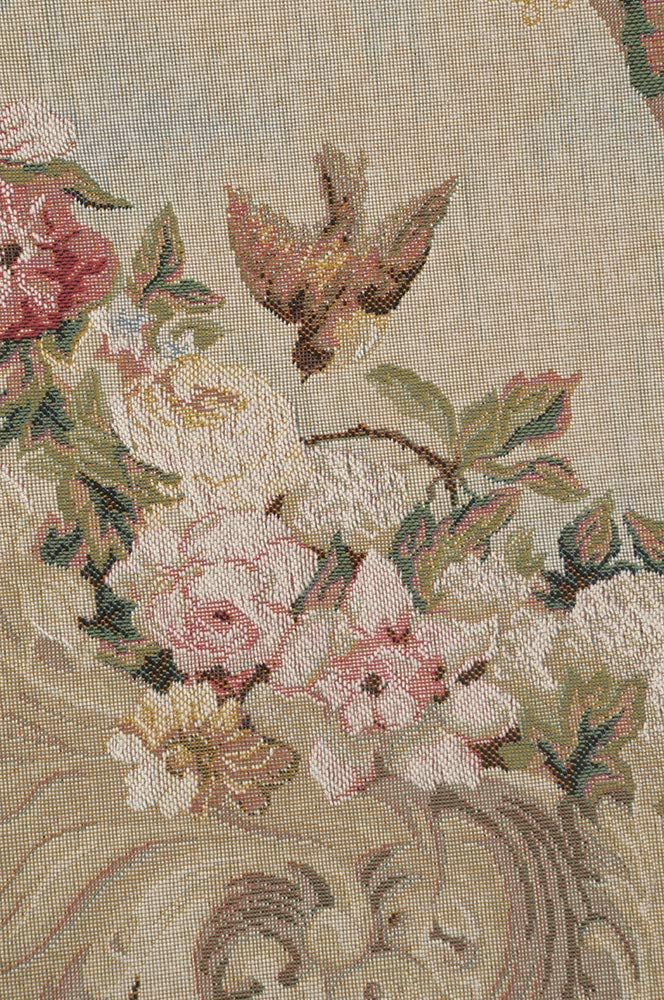 C Charlotte Home Furnishings Inc Beauvais Green Leaves No Border French Tapestry Wall Hanging | Viscose Cotton and Polyester Blend Wall Art | 30 in. x 50 in | Home Decor Accents