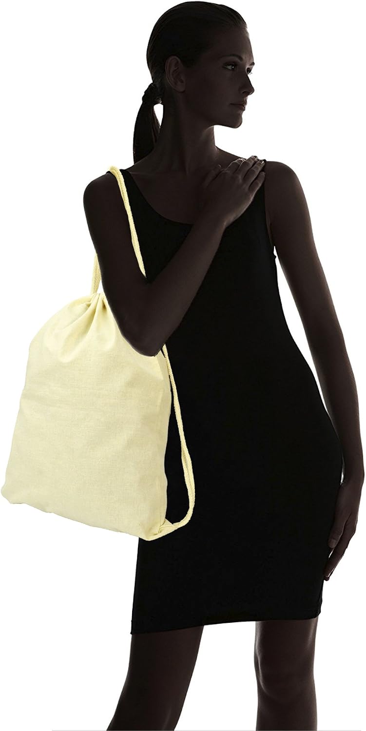 DALIX Cotton Drawstring Backpack Laundry Bags Bulk 50 Pack Mens Womens Natural