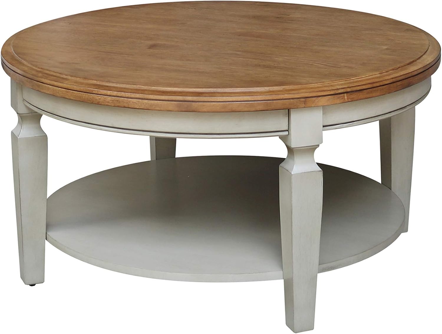 International Concepts Vista Round Hickory Stone Coffee Table