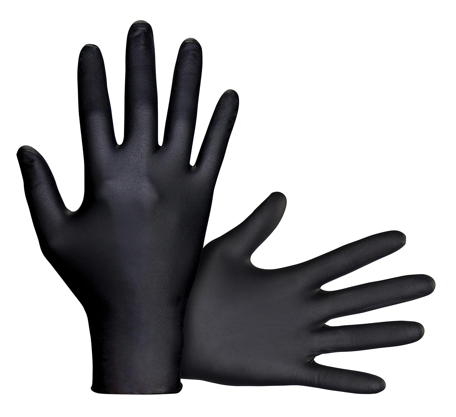 SAS Raven Powder Free Nitrile Disposable Gloves 7 Mil - XL Latex Free,Chemical + Puncture Resistant,Textured Grip,Single Use for Automotive,Industrial,Janitorial,MRO,Food Service 66519,(Pack of 10)