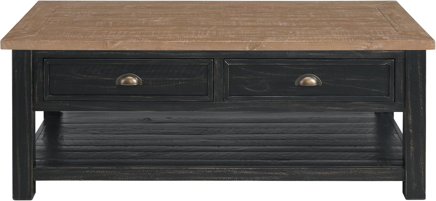 Martin Svensson Home Monterey Coffee Table, Black and Driftwood