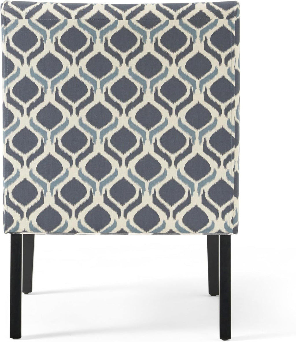 Christopher Knight Home Kassi Fabric Accent Chairs, 2-Pcs Set, Blue / Navy